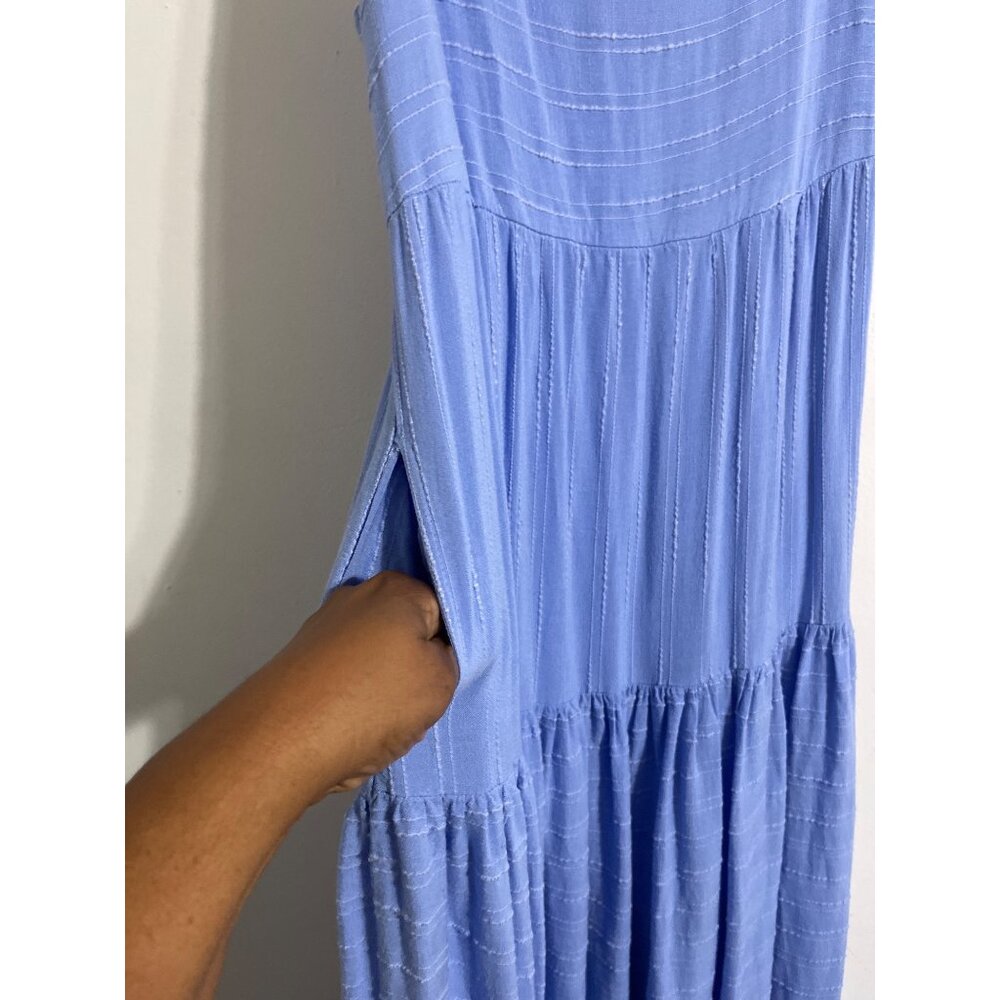 Haute Hippie Spaghetti Strap Midi Dress Blue S - Picture 6 of 11